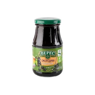 Czarna porzeczka z cukrem "Veres" 350g - Konfitury, marmolady, powidła - miniaturka - grafika 1