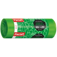 Worki na śmieci - Paclan, worki do segregacji, szkło, zielone, 60 l x 20 sztuk - miniaturka - grafika 1