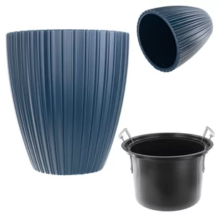 Doniczka na kwiaty Raivael 40 cm granatowa - Donice Doniczka na kwiaty Raivael 40 cm granatowa - Donice - miniaturka - grafika 1