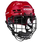 Hokej - Kask hokejowy CCM Tacks 720 Combo Red Senior M - miniaturka - grafika 1