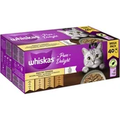 Mokra karma dla kotów - Whiskas Pure Delight Mega Pack Drób Ragout w galarecie 40 x 85 g - miniaturka - grafika 1
