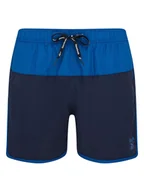 Kąpielówki męskie - Reebok Szorty kąpielowe "Troy" w kolorze granatowym - miniaturka - grafika 1