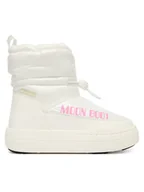 Buty dla dziewczynek - Moon Boot Śniegowce Mb Jr Park Tube Mid Glitter Wp 80D3440110 Biały - miniaturka - grafika 1