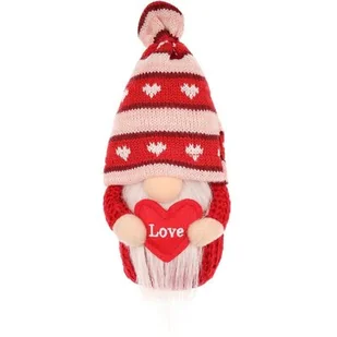 Skrzat SASKA GARDEN Gnom z sercem Love 19 cm - Ozdoby bożonarodzeniowe Skrzat SASKA GARDEN Gnom z sercem Love 19 cm - Ozdoby bożonarodzeniowe - miniaturka - grafika 1