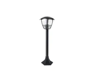 Lampy ogrodowe - Kobi TEVIO 1xE27/60W/230V IP54 97 cm czarna - miniaturka - grafika 1