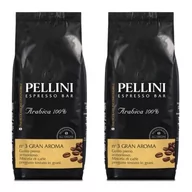 Kawa - Kawa ziarnista PELLINI Espresso Bar N.3 Gran Aroma 2 x 1 kg - miniaturka - grafika 1