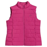 Kurtki i kamizelki sportowe damskie - Kamizelka damska 4F Vest Jacket F218 Rozmiar: M / Kolor: różowy - miniaturka - grafika 1