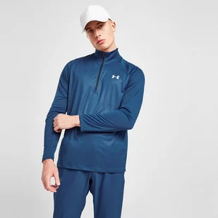 UNDER ARMOUR TECH EMBOSSED 1/4 ZIP TOP  NIEBIESKI 1372527-458 - Under Armour - Bluzy męskie - miniaturka - grafika 1