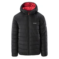 Kurtki męskie - Męska Kurtka pikowana HI-TEC HAIMO 26440-BLACK/SALSA – Czarny - miniaturka - grafika 1