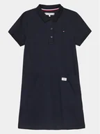 Sukienki i spódniczki dla dziewczynek - Tommy Hilfiger Sukienka codzienna KG0KG07816 Granatowy Regular Fit - miniaturka - grafika 1