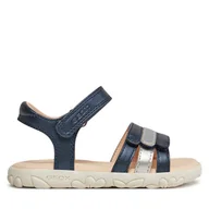 Buty dla dziewczynek - Sandały Geox J Sandal Haiti Girl J458ZD 000NF C0673 M Granatowy - miniaturka - grafika 1
