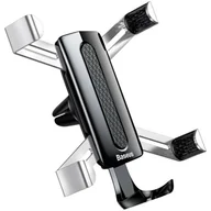 Uchwyty samochodowe do telefonów - Baseus Spider Uniwersalny uchwyt na kratkę wentylacyjną do smartfona Uchwyt na telefon w kolorze srebrnym - miniaturka - grafika 1