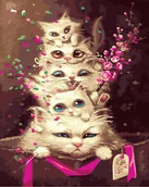 Malowanie po numerach - Twoje Hobby Malowanie po numerach. Emocjonalne kocięta 40 x 50 cm - miniaturka - grafika 1