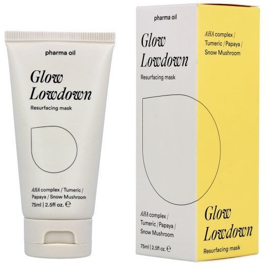 Veido kaukė su AHA rūgštimi Pharma Oil Glow lowdown, 75 ml