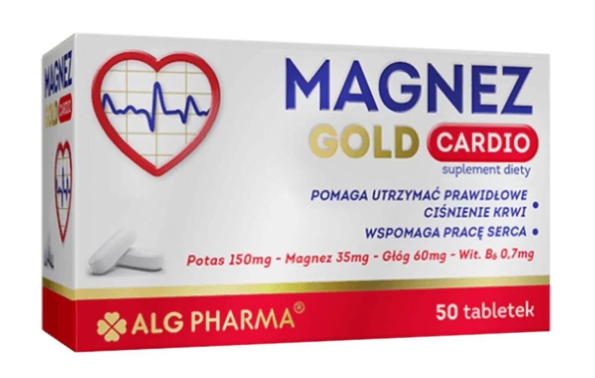 ALG PHARMA POLAND SP. Z O.O. SP.K. ALG PHARMA POLAND SP Z O.O SP.K Magnez Gold Cardio 50 tabletek