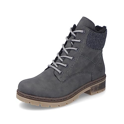 Rieker Damskie buty sznurowane Y7424, damskie botki, szary 45, 40 EU