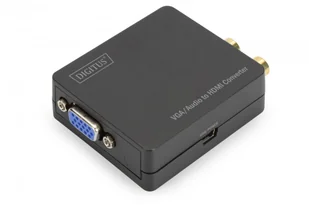 DIGITUS AV Konwerter VGA na HDMI z transmisją sygnału audio DS-40130-1 Cinch VGA > HDMI - Złącza, przejściówki, adaptery - miniaturka - grafika 4