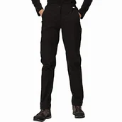 Spodnie damskie - Regatta Damskie spodnie funkcyjne HIGHTON STRETCH Overtrousers, czarne, FR: L (rozmiar producenta: L) - miniaturka - grafika 1
