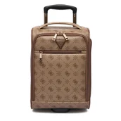 Walizki - Walizka kabinowa Guess TWGP98 90971 Beżowy - miniaturka - grafika 1