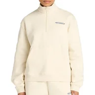 Bluzy damskie - Bluza damska New Balance WT53513LIN - beżowa - miniaturka - grafika 1