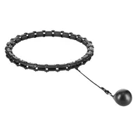 Pozostały sprzęt i akcesoria do ćwiczeń - Hula hop HMS HHW11 Plus Size Czarny - miniaturka - grafika 1