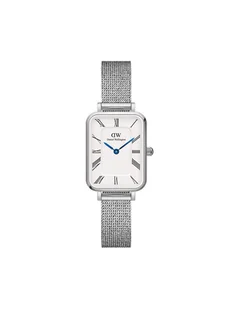 Zegarek Daniel Wellington Zegarek Quadro Roman Numerals Sterling DW00100690 Srebrny - Zegarki męskie - miniaturka - grafika 1
