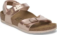 Buty dla dziewczynek - Birkenstock sandały Rio AS KIDS 1029530 ELECTRIC METALLIC COPPER szerokość standardowa 35 - miniaturka - grafika 1