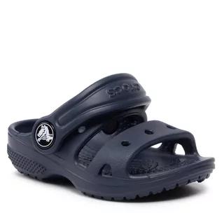 Buty dla chłopców - Klapki Crocs - Classic Crocs Sandal T 207537 Navy - grafika 1