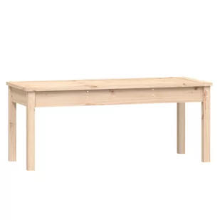 Ławka ogrodowa, 109x44x45 cm, lite drewno sosnowe - Ławki ogrodowe - miniaturka - grafika 1