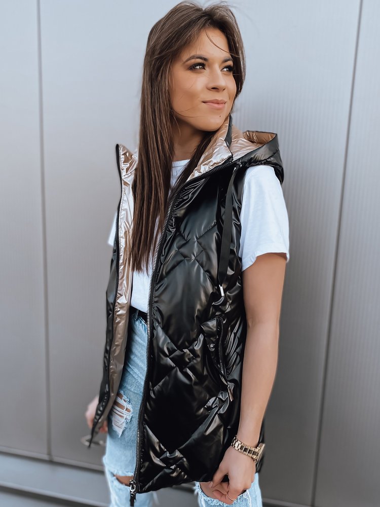 Kamizelka damska PAVON czarna Dstreet TY2592-XXL