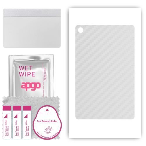 folia naklejka skórka strukturalna na TYŁ do Huawei MediaPad C3 8.0 - Carbon Przezroczysty - apgo SKINS