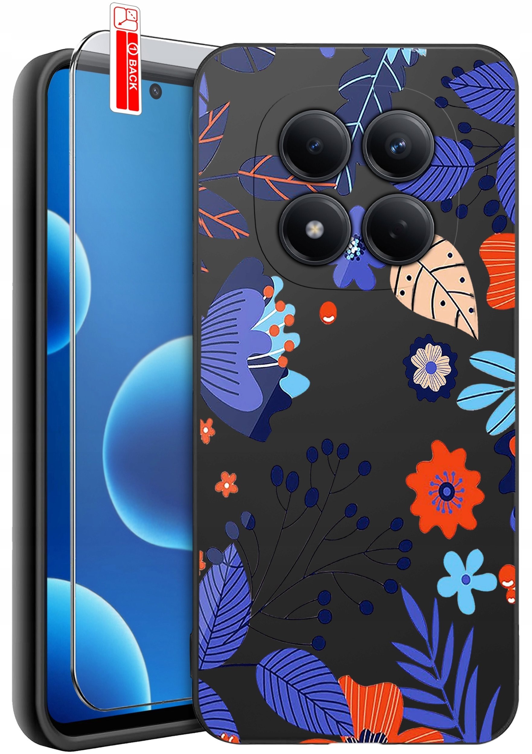krainaGSM ETUI do Xiaomi Redmi Note 15 Pro 4G WZORY SILIKONOWE MATT CASE + SZKŁO