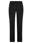 Spodnie damskie - Ziener TALPA damskie spodnie funkcyjne outdoorowe/softshellowe, wiatroszczelne, oddychające, czarne, rozmiar 46 - miniaturka - grafika 1