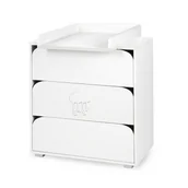 Przewijaki - Klupś Komoda z przewijakiem NEL Chmurka biały - miniaturka - grafika 1