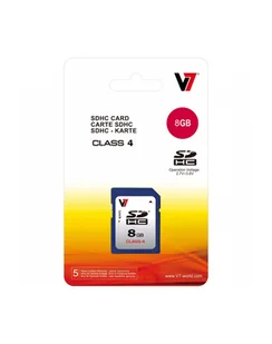 V7 SDHC 8GB pami$3217$3218 flash VASDH8GCL4R-2E - Karty pamięci - miniaturka - grafika 2