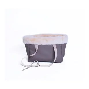 Brązowy transporter z ekoskóry35x21 cm Snow – Petsy - Sprzęt podróżny i transportery dla psów - miniaturka - grafika 1
