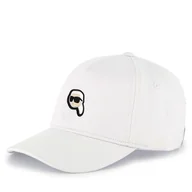 Czapki dla dzieci - Czapka z daszkiem KARL LAGERFELD Z30398 Biały - miniaturka - grafika 1