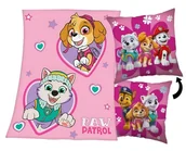 Koce - Koc polarowy + Poduszka PSI PATROL ciepły pled Pies Piesek Skaj Skye - miniaturka - grafika 1