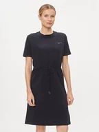 Sukienki - Tommy Hilfiger Sukienka codzienna 1985 WW0WW40734 Granatowy Regular Fit - miniaturka - grafika 1