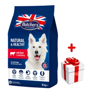 BUTCHER'S Butcher's Natural&Healthy Dog Dry z wołowiną 10kg + niespodzianka dla psa GRATIS! - Sucha karma dla psów - miniaturka - grafika 1