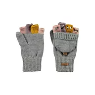 Rękawiczki - Barts Dziewczęce rękawiczki zimowe Puppet Bumgloves, 0002-Heather Grey, 4 - miniaturka - grafika 1