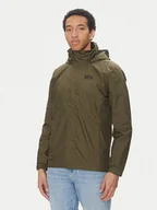 Kurtki i kamizelki sportowe męskie - Helly Hansen Kurtka przeciwdeszczowa Dubliner 62643 Khaki Regular Fit - miniaturka - grafika 1