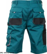 Odzież robocza - CERVA BE-01-009 - krótkie spodnie robocze, bawełna 20%, poliester 80% - zielony-czarny 54 - miniaturka - grafika 1