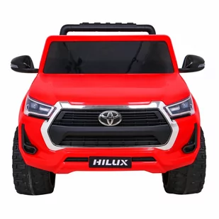 Toyota hilux na akumulator dla dzieci czerwony + napęd 4x4 + pilot + 2 bagażniki + radio mp3 + led kod: RA-PA.DK-HL860.CR + Sprawdź na SuperWnetrze.pl - Pojazdy elektryczne dla dzieci - miniaturka - grafika 1
