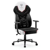 Fotele gamingowe - Diablo Chairs Chairs Fotel X-Gamer 2.0 L Czarno-biały - miniaturka - grafika 1