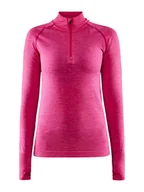 Koszulki i topy damskie - Koszulka damska Craft  Core Dry Active Comfort Zip Pink L - miniaturka - grafika 1