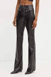 Patrizia Pepe spodnie damskie kolor czarny proste high waist 8P0640 E005 - Spodnie damskie - miniaturka - grafika 1