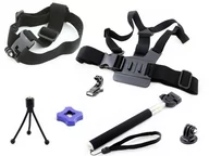 Paski, szelki, uprzęże foto - Zestaw Monopod / Head Strap / Chest Mount Do Gopro Hero 5 4 3+ 3 + 2 1 / Sjcam / Xiaomi / Xiaoyi - miniaturka - grafika 1