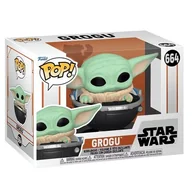 Figurki dla dzieci - Figurka FUNKO POP Star Wars Mandalorian S9 664 Grogu w/Prama - miniaturka - grafika 1