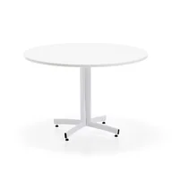 Stoły i stoliki do biura - Okrągły stół do stołówki SANNA, Ø1100x720 mm, biały - miniaturka - grafika 1
